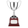 8 Inch Plain Handle & Mahogany Base Endurance Trophy Cup