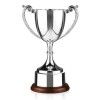 8 Inch Leaf Handle & Rosewood Base Endurance Trophy Cup