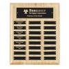 13 x 11 Inch Bamboo With 24 Brass Plates Victory Plaque