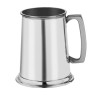 Thin Striped Pewter One Pint Tankard