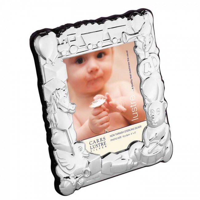 Sterling Silver Babys 10x8cm Photo Frame