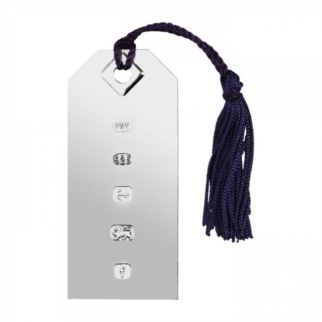 Sterling Silver Tag Bookmark