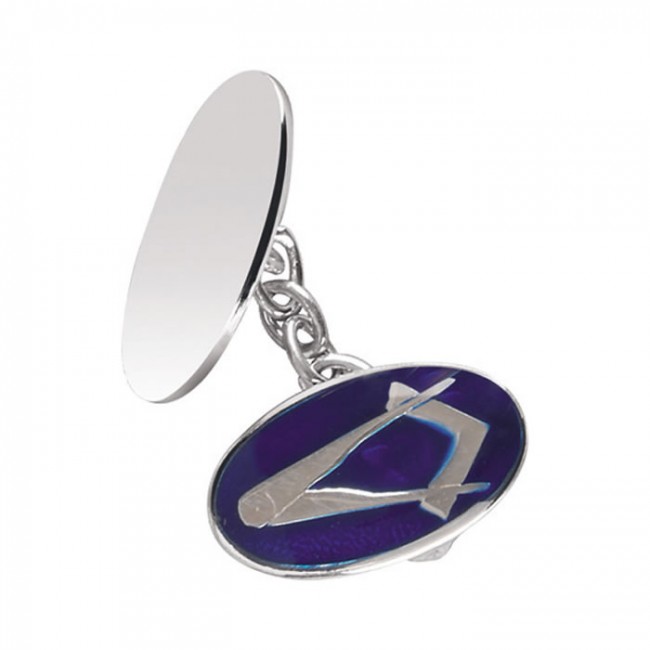 Silver masonic cufflinks shop