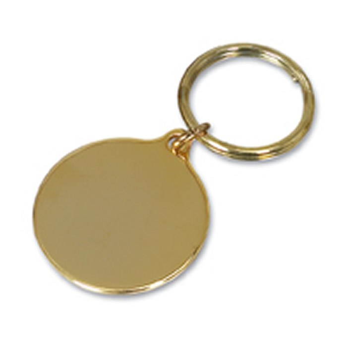 Gold Plated Small Round Key Ring