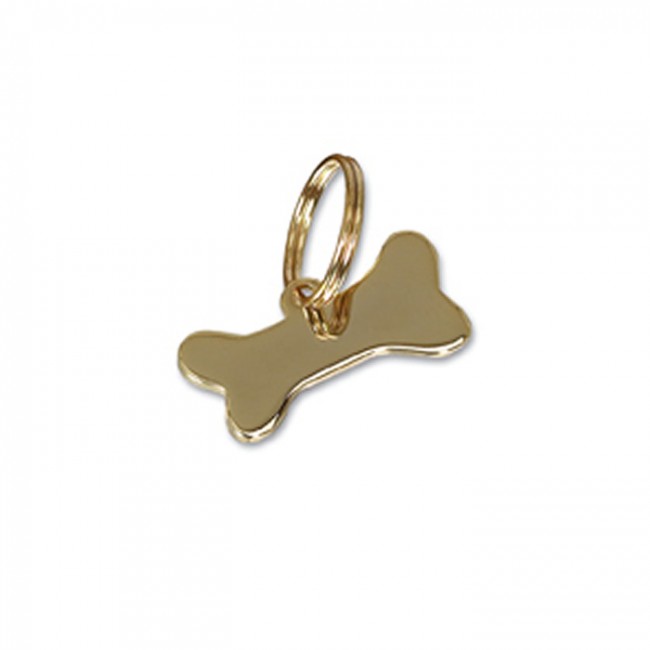 Small gold dog tag hot sale
