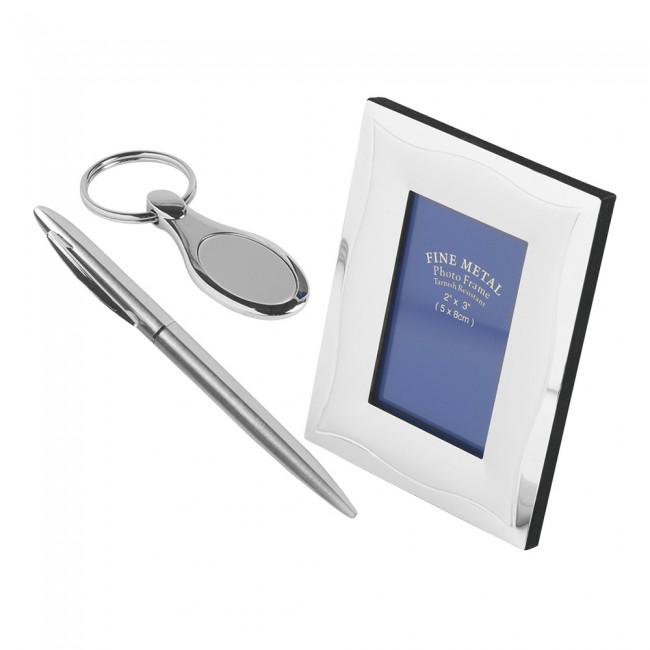 4 Piece Pen & Key Ring & Photo Frame Masterwin Gift Set