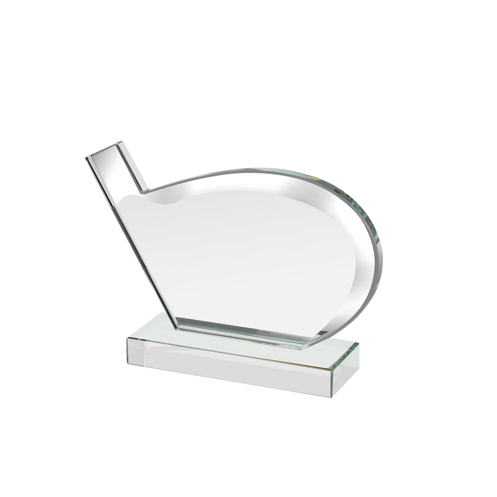 5 X 6 Inch Mirrored Edge Golf Club Reflection Award