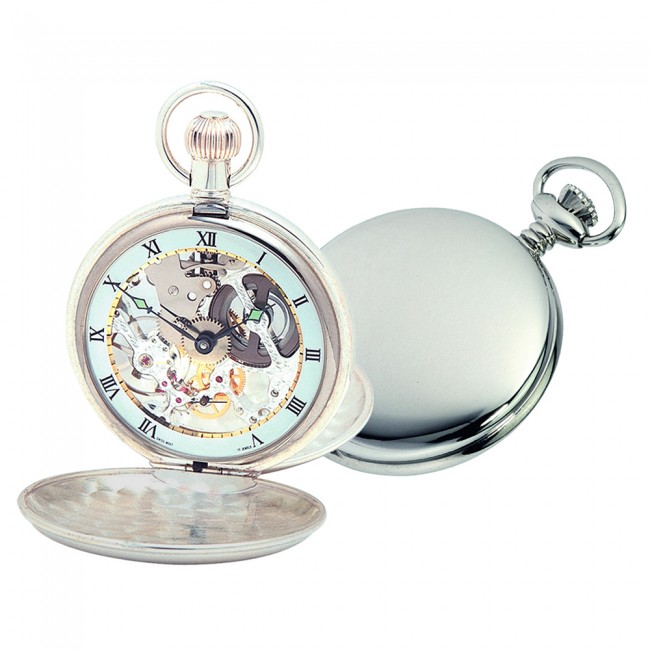 Sterling silver sales swiss pocket watches