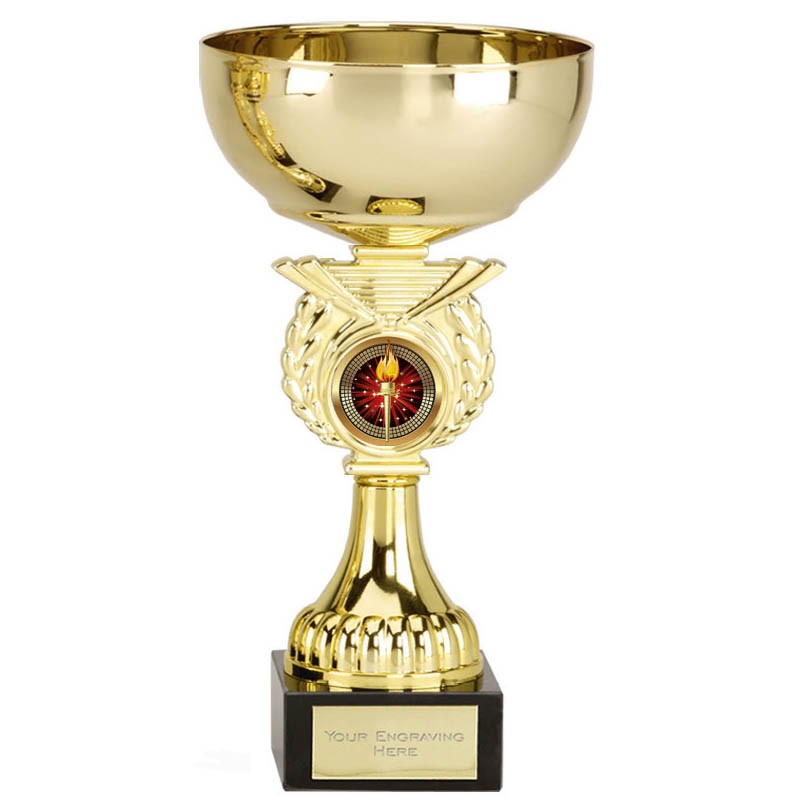 Gold Crusader Cup Trophy in 4 Sizes FREE Engraving up to 30 Letters 