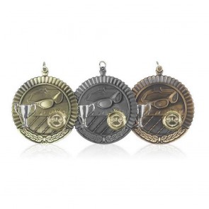 Chess Star Compass Gold Heavy Iron Medals 50mm